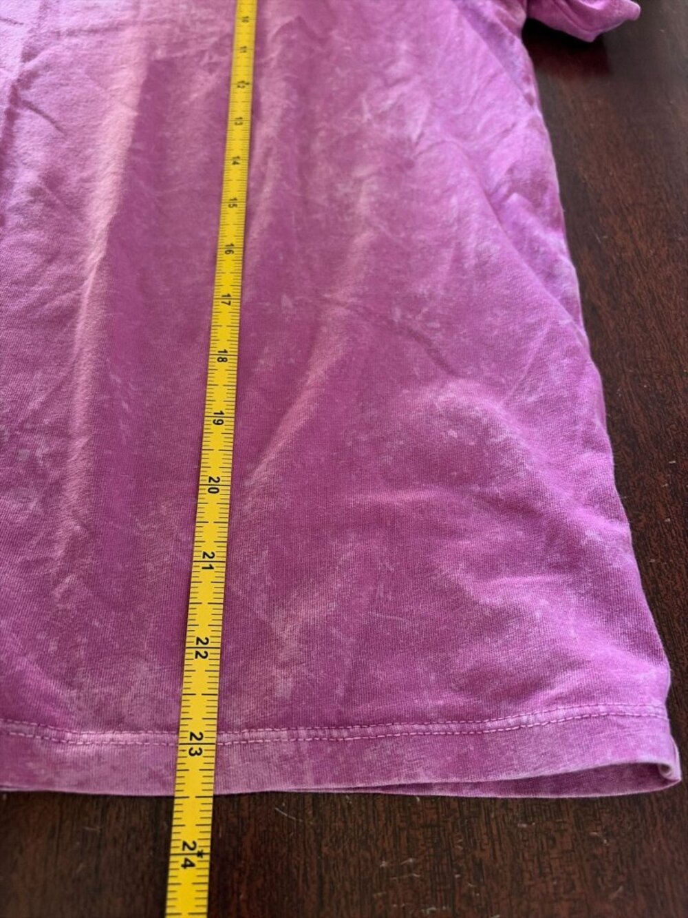 Sézane Organic Cotton Mineral Wash Crewneck T-Shirt Purple Magenta SZ S Basic - Picture 9 of 12
